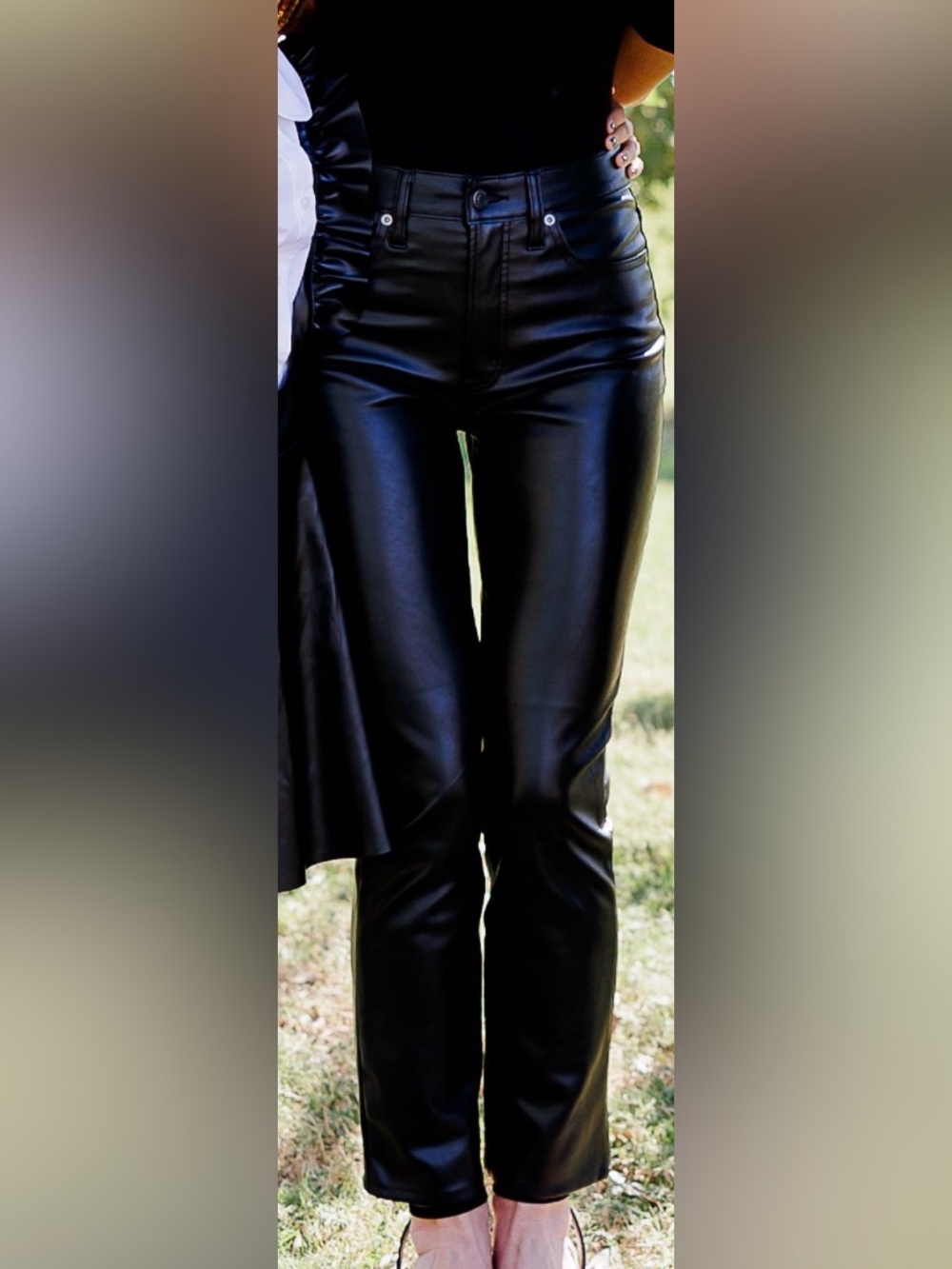 Gap Women’s High Rise vegan leather pants